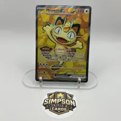 🔥 2026 POKEMON MEOWTH EX FULL ART# 107/088 MEGA EVOLUTION PERFECT ORDER - Image 1