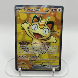 🔥 2026 POKEMON MEOWTH EX FULL ART# 107/088 MEGA EVOLUTION PERFECT ORDER - Image 2