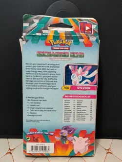 2014 POKEMON FURIOUS FISTS ENCHANTED ECHO COMPLETE THEME DECK OPEN BOX SYLVEON - Image 2