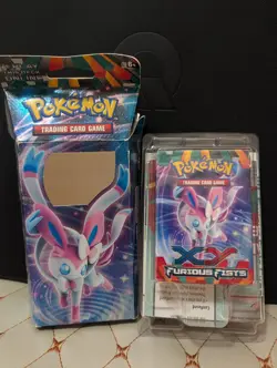 2014 POKEMON FURIOUS FISTS ENCHANTED ECHO COMPLETE THEME DECK OPEN BOX SYLVEON - Image 3