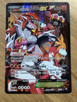 Team Magma's Groudon EX 15/34 Double Crisis Ultra Rare Pokemon MP FAST SHIPPING - Image 1