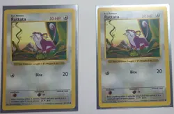 Rattata (Shadowless) (x2) - Pokemon TCG - Base Set - 61/102 - COMMON ~ LP - Image 1