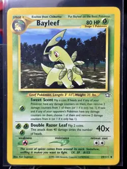 Bayleef - REG - Pokemon TCG - Neo Genesis - 29/111 - UNCOMMON ~ LP - Image 2