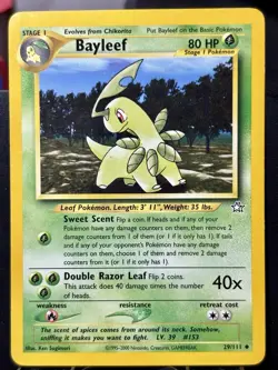 Bayleef - REG - Pokemon TCG - Neo Genesis - 29/111 - UNCOMMON ~ LP - Image 3