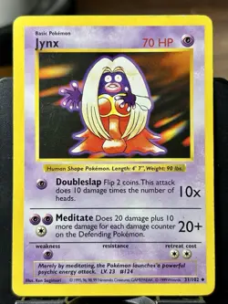 Jynx (Shadowless) - Pokemon TCG - Base Set - 31/102 - UNCOMMON ~ LP - Image 3