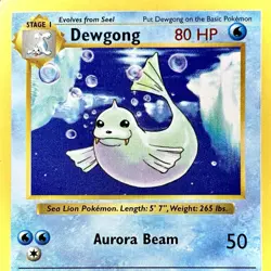 Dewgong (Shadowless) - Pokemon TCG - Base Set - 25/102 - UNCOMMON ~ LP - Image 1