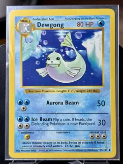 Dewgong (Shadowless) - Pokemon TCG - Base Set - 25/102 - UNCOMMON ~ LP - Image 2