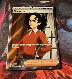 Pokemon TCG Prismatic Evolutions Giacomo Full Art Trainer 138/131 - Image 1