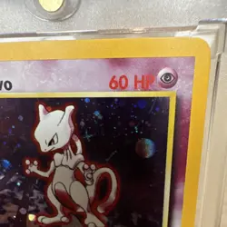 Pokemon vintage TCG Mewtwo 10/130 Base Set 2 Holo Rare Eng 1999 60HP - Image 3