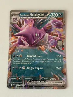 Pokemon TCG: Team Rocket's Nidoking ex 119/182 Double Rare - SV: Destined Rivals - Image 1