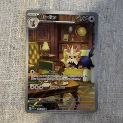 Pokemon TCG Herdier 155/086 White Flare Illustration Rare Near Mint - Image 1