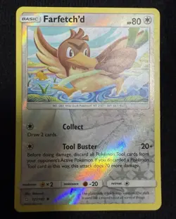 Pokemon Company Pokemon TCG Farfetch'd 127/181 Team Up Reverse Holo 2019 EN - Image 1