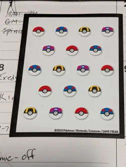 x1 Individual Pattern Poke Balls Sleeve US Release Pokemon Center Japan Reprint - Image 1