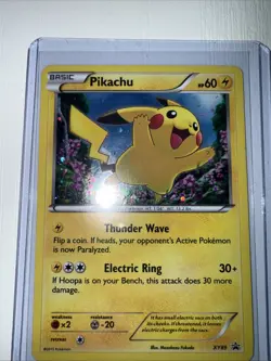Pokemon Pikachu XY89 Cosmos Holo Black Star Promo Breakthrough 2015 - Image 1