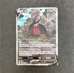 Pokemon Regidrago V 184/195 Silver Tempest Ultra Rare Full Art Holo 220 HP - Image 1