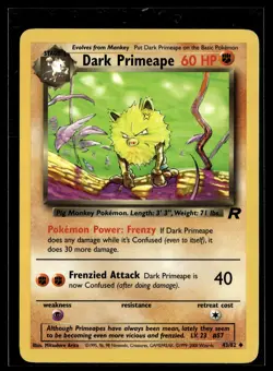 Dark Primeape 43/82 Team Rocket Uncommon Pokemon - Image 1