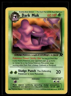 Dark Muk 41/82 Team Rocket Uncommon Pokemon - Image 1