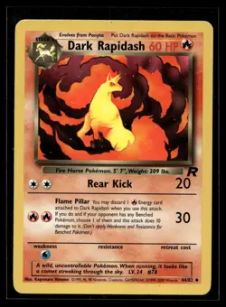 Dark Rapidash 44/82 Team Rocket Uncommon Pokemon - Image 1