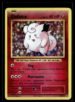 Clefairy 63/108 Evolutions Rare Holo Pokemon - Image 1