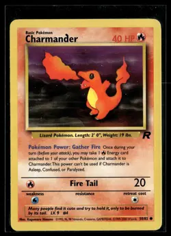 Charmander 50/82 Team Rocket Common Pokemon - Image 1