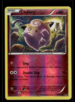 Clefairy 81/122 BREAKpoint Reverse Holo Common Pokemon - Image 1
