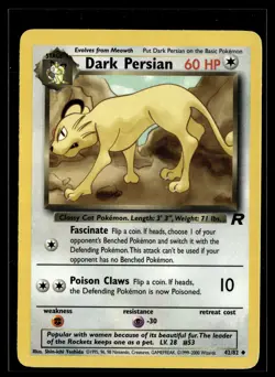 Dark Persian 42/82 Team Rocket Uncommon Pokemon - Image 1