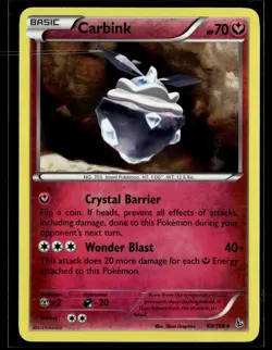 Carbink 68/106 Flashfire Reverse Holo Rare Holo Pokemon - Image 1