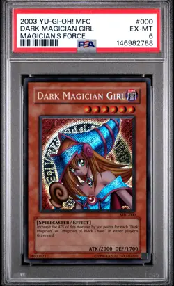 2003 YU-GI-OH! MFC-MAGICIAN'S FORCE #000 DARK MAGICIAN GIRL PSA 6 - Image 1