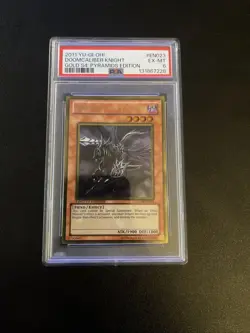 Yugioh Doomcaliber Knight GLD4-EN023 Limited Edition Psa 6 - Image 1