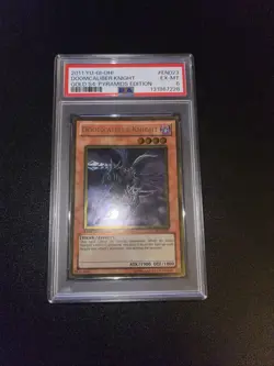 Yugioh Doomcaliber Knight GLD4-EN023 Limited Edition Psa 6 - Image 2