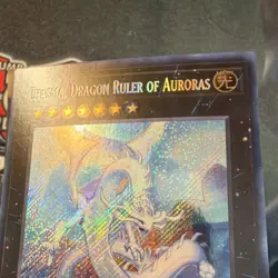 YuGiOh! ALIN-EN047 Chasma Dragon Ruler of Auroras 1st Edition Secret Rare NM - Image 3