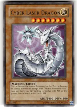 Cyber Laser Dragon DP04-EN003 Rare Duelist Pack 4: Zane Truesdale Yu-Gi-Oh NM - Image 1