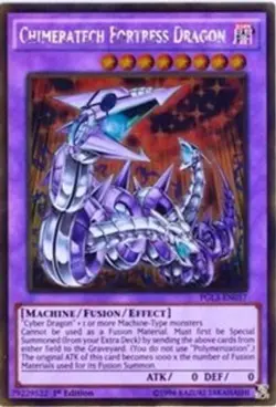 Yugioh - Chimeratech Fortress Dragon (Gold Rare) (1st Edition) - PGL3-EN057 (P) - Image 1