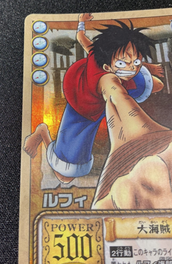Luffy Holo One Piece Card Game RK-C01 Bandai Japan 2002 Japanese - Image 2