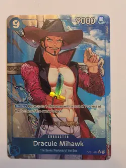 Bandai Dracule Mihawk OP01-070 SR Alt Art Foil Premium Booster The Best EN - Image 1