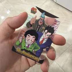 Franky Gohan - Dragon Ball × One Piece Weekly Jump 40th Wafer Card JA40-04-004 - Image 1
