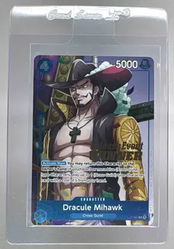 Dracule Mihawk 2025 One Piece The Best Vol. 2 #P-081 Release Event Promo - Image 1