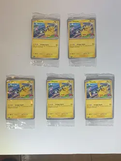 (5) Pikachu 190 Sv: Scarlet & Violet Promo Cards Regular Sealed New 2024 - Image 2
