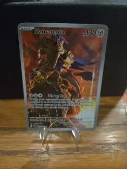 Pokemon TCG Zamazenta 201/182 Illustration Rare Destined Rivals NM Card - Image 2