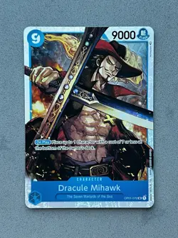 One Piece Card Game - Romance Dawn - Dracule Mihawk OP01-070 SR English - NM - Image 1