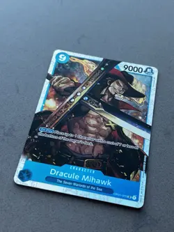 One Piece Card Game - Romance Dawn - Dracule Mihawk OP01-070 SR English - NM - Image 3