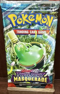 Pokemon TCG Twilight Masquerade Booster Pack 10 Cards English Ogerpon - Image 1