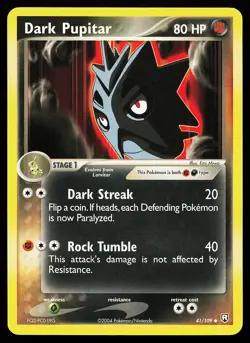 Dark Pupitar 41/109 Uncommon Team Rocket Returns Pokemon Card - Image 1