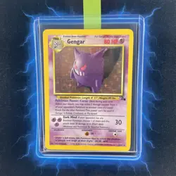 Pokemon Gengar TCG Fossil Holo Card 5/62 Vintage Trading Card MUST HAVE - Image 1