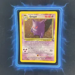Pokemon Gengar TCG Fossil Holo Card 5/62 Vintage Trading Card MUST HAVE - Image 2