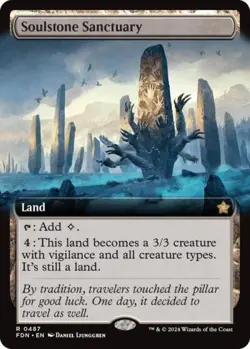 Soulstone Sanctuary (Extended Art) - Near Mint MTG Foundations - Image 1