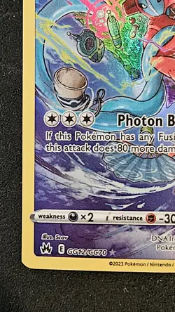 Pokemon TCG Deoxys Holo Card GG12/GG70 Crown Zenith Galarian Gallery Ultra Rare - Image 3
