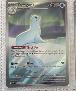 Dewgong 097/094 IR Holo NM Pokemon Card ME02 Phantasmal Flames - Image 1