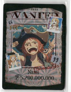 NAMI WANTED TR TR-13 I'm Determined One Piece Anime Collectible Card - Image 1