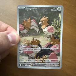 Pokemon TCG Mega Evolutions Spearow 151/132 Illustration Rare - Image 1